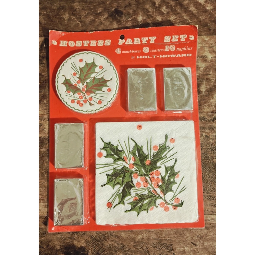 Vintage MCM Holt Howard Christmas Hostess Set